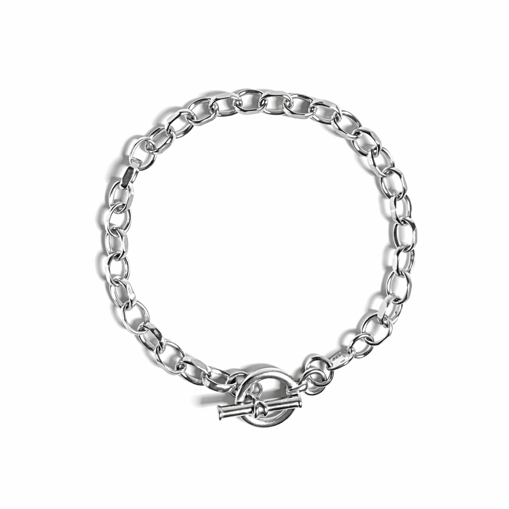 Silver T-Bar Bracelet