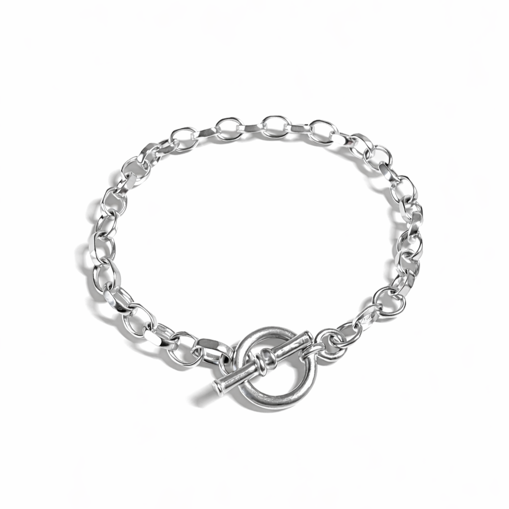 Silver T-Bar Bracelet