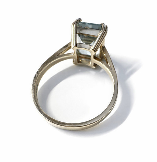 Aquamarine Gold Ring
