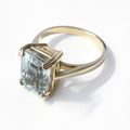 Aquamarine Gold Ring