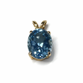 Swiss Blue Topaz Gemstone Pendant