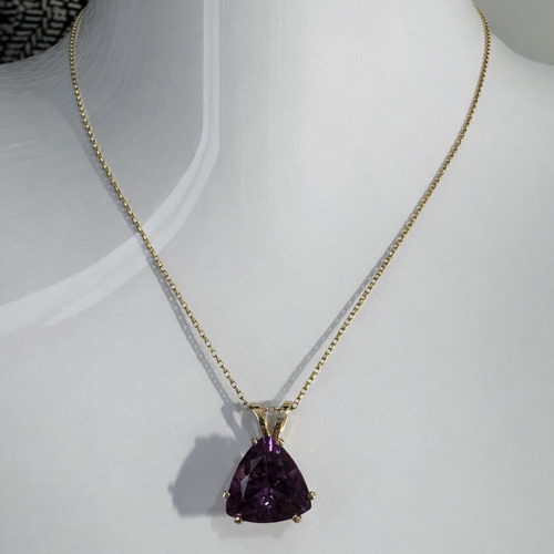 Amethyst Gemstone Necklace Pendant