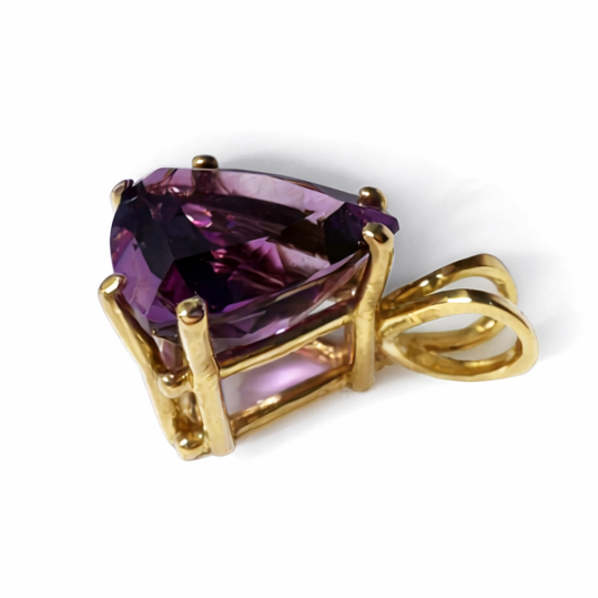 Amethyst Gemstone Necklace Pendant