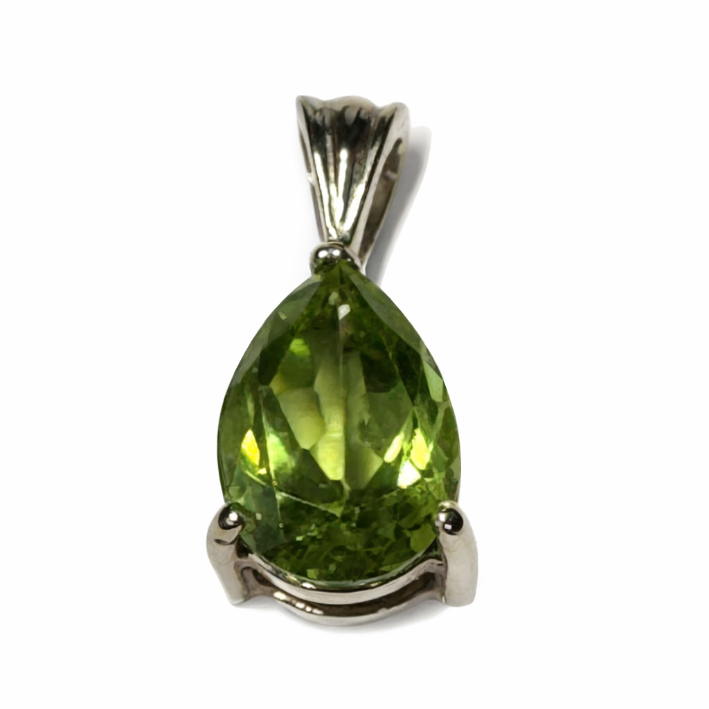 Peridot Gemstone Necklace Pendant