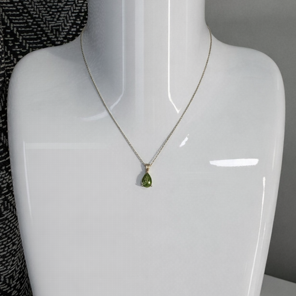 Peridot Gemstone Necklace Pendant