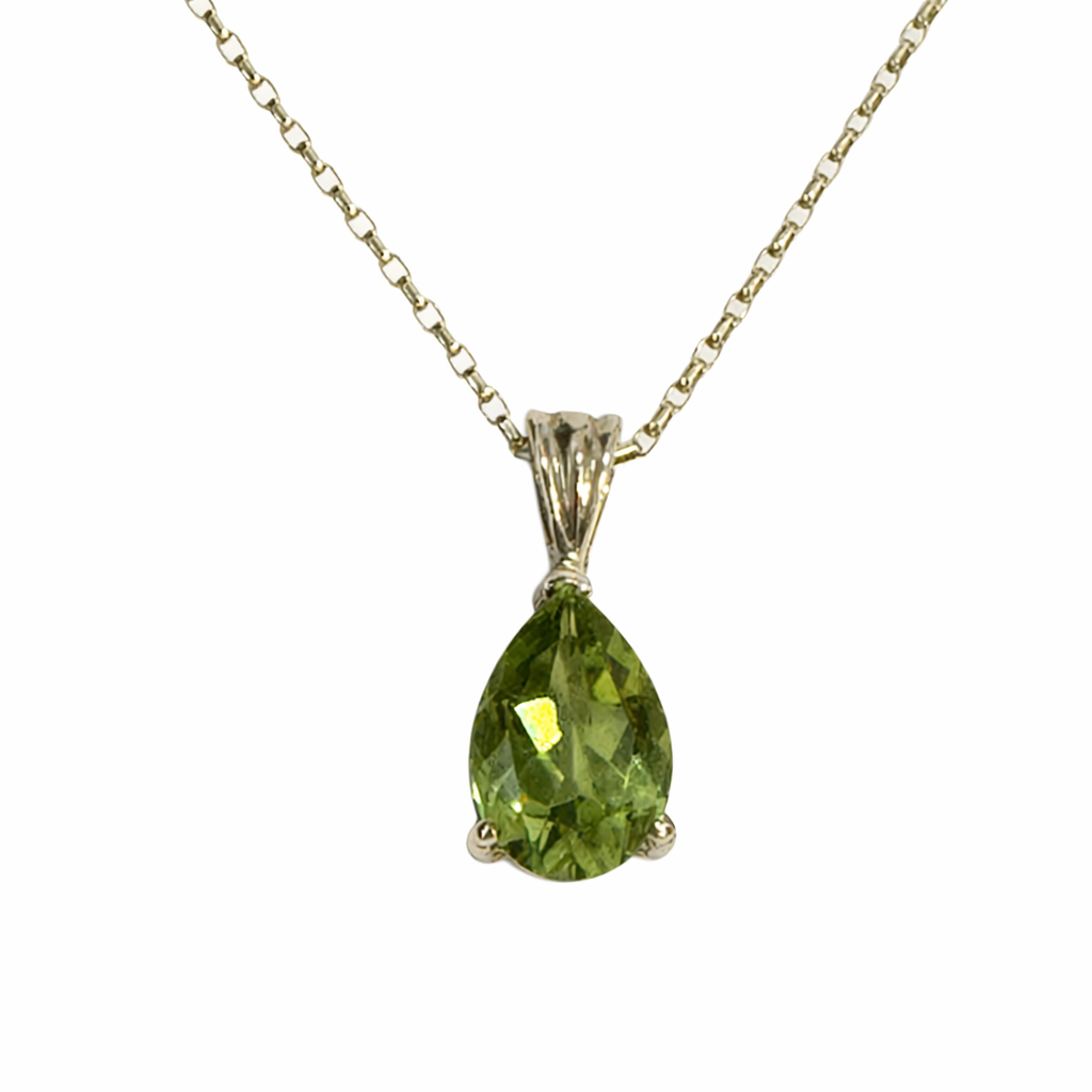 Peridot Gemstone Necklace Pendant