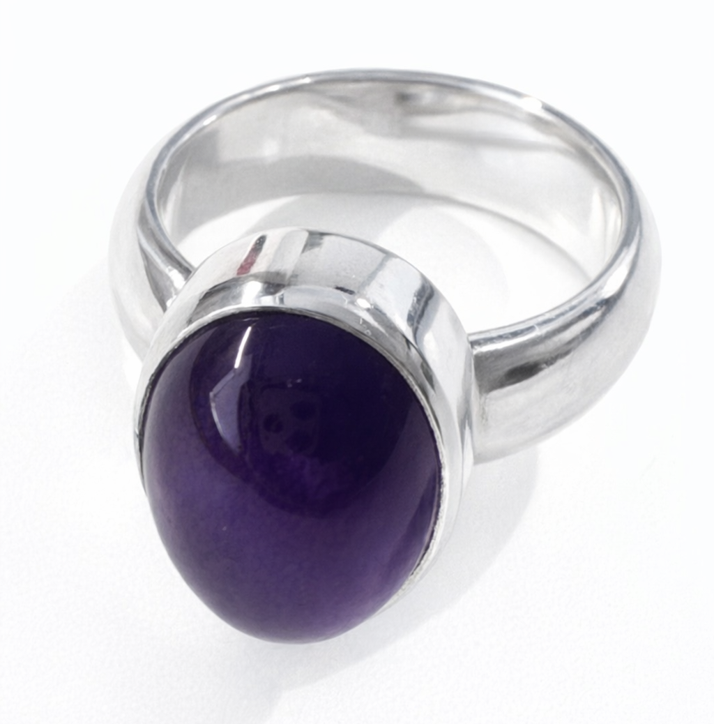 Silver Amethyst Ring