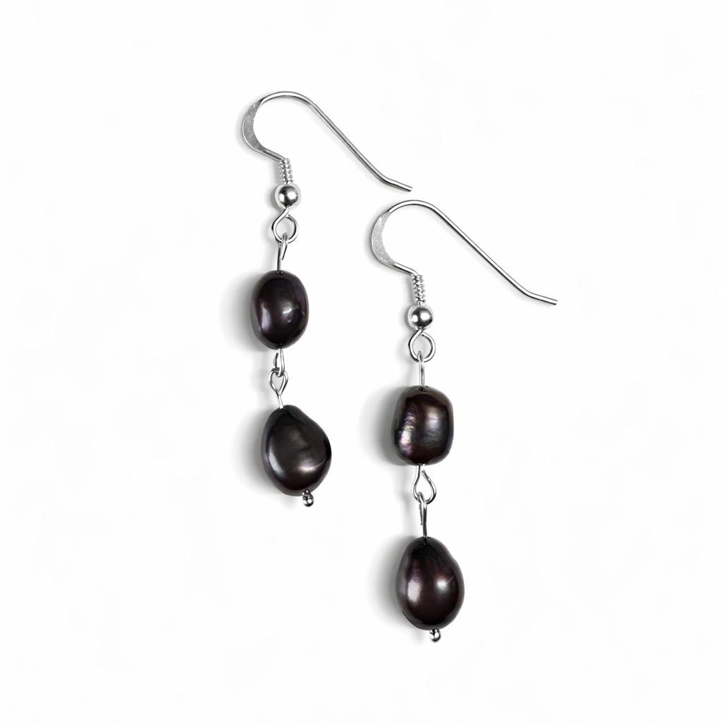 Brown Baroque Pearl Earrings