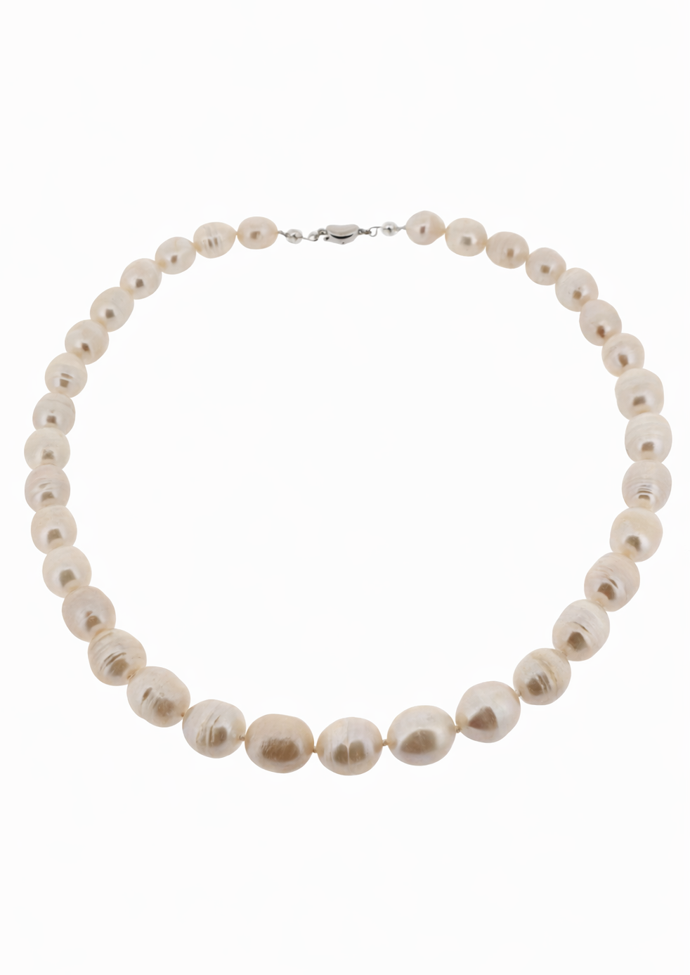 Beige Pear Pearl Necklace