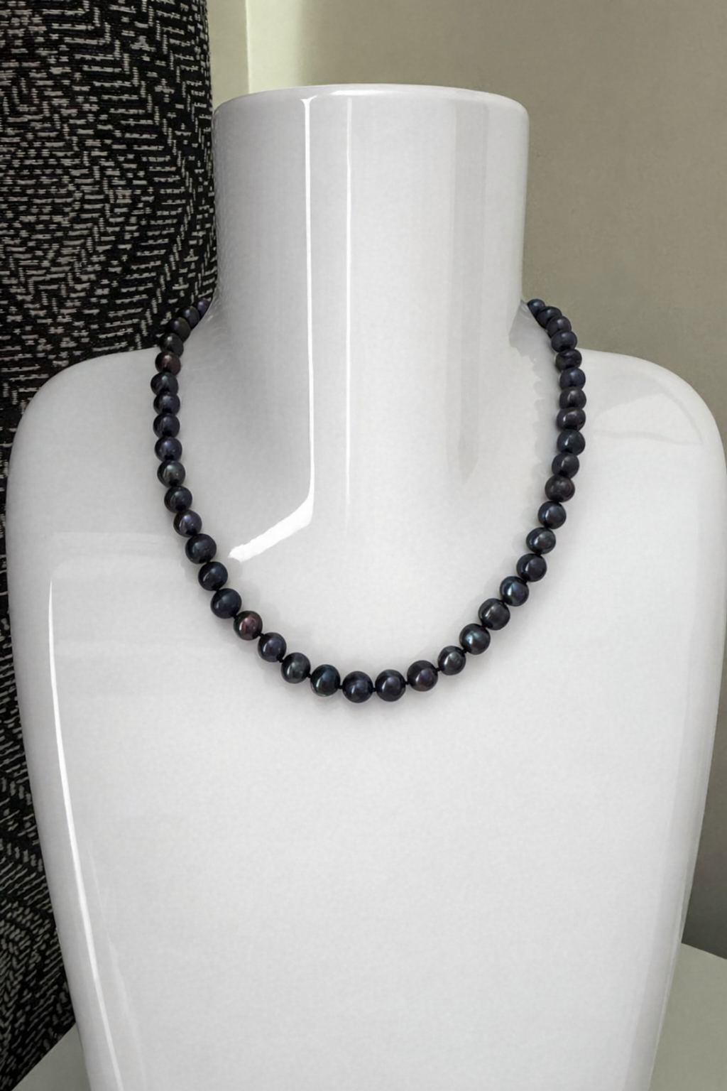 Midnight Blue Pearl Necklace